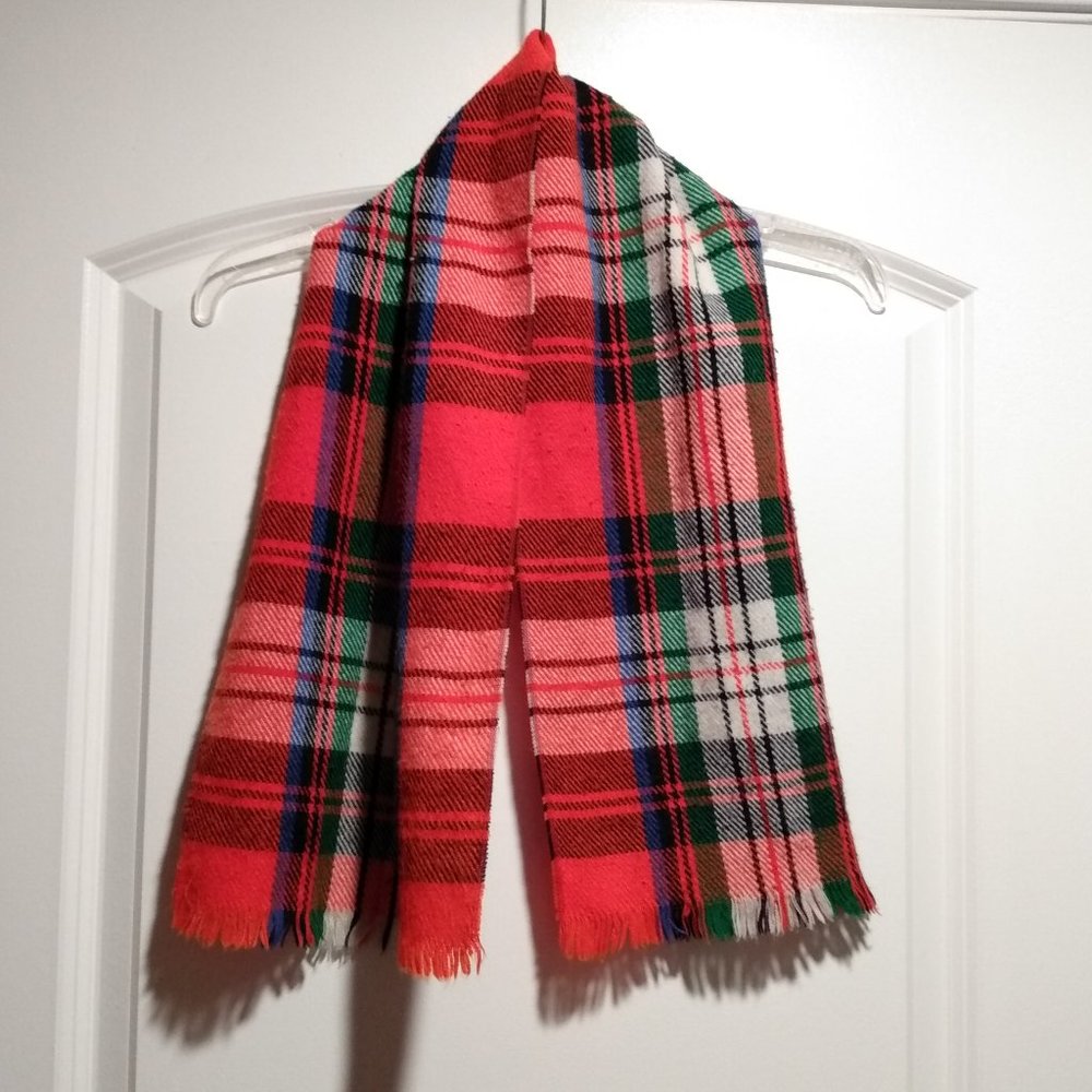 Red Plaid Scarf